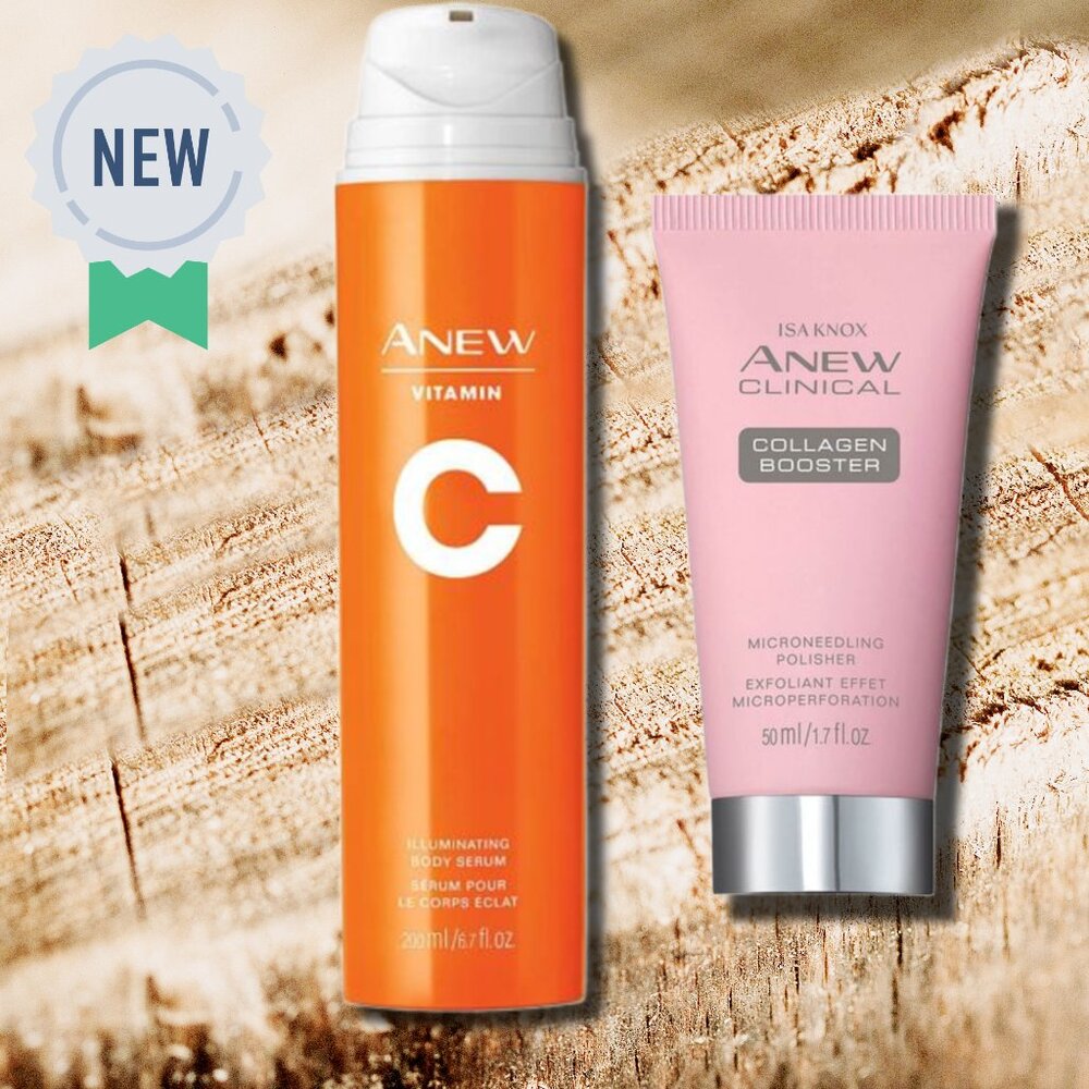 2 FULL SIZE Bestselling AVON ANEW Skincare Body Serum Products NEW IN BOX $68
